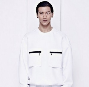 White Zipped Pockets Sweater 拉鍊雙口袋上衣