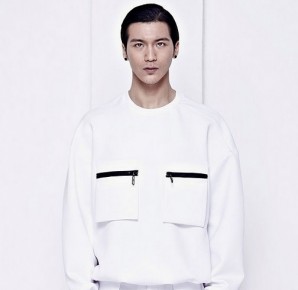 White Zipped Pockets Sweater 拉鍊雙口袋上衣